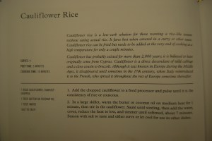 Recipe Cauliflower Rice